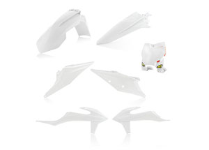 Kit plastique 5 elements KTM SX/SXF 19 - Blanc