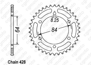 Couronne Ts 125 Er 78-85