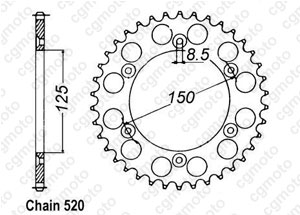 Couronne Ktm Alu