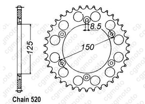 Couronne Ktm Acier