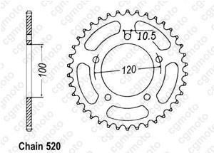 Kit chaine Aprilia Pegaso 660 Strada