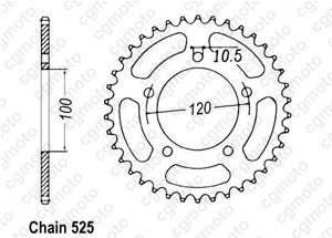 Kit chaine Aprilia Rsv 1000 R/Sl/Sp