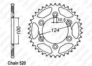 Kit chaine Ducati 620 Monster Ie