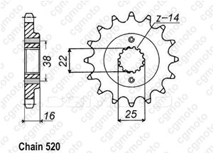 Kit chaine Ducati 620 Sport