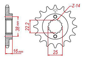 Kit chaine Ducati 996 St4 S