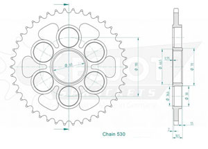 Kit chaine Ducati 1200 Multistrada