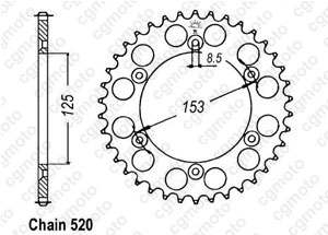 Kit chaine Honda Cr-f 230 F