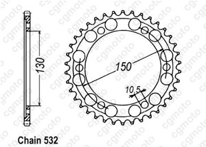 Kit chaine Honda Ns 400 R