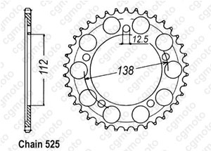 Kit chaine Honda Cbf 500