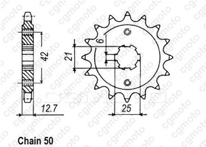 Kit chaine Honda Cb 550 F