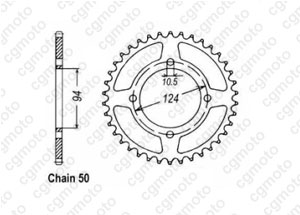 Kit chaine Honda Cb 550 F