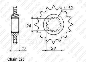 Kit chaine Honda Cbr 600 F