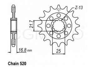 Kit chaine Honda Ctx 700