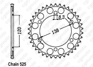 Kit chaine Honda Rc 45 Rvf 750