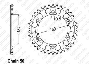 Kit chaine Honda Vtr 1000 Sp1