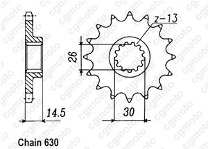 Kit chaine Honda Cbx 1000 Z