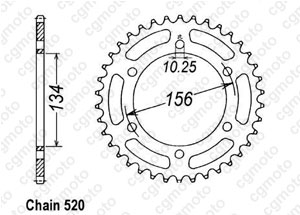 Kit chaine Kawasaki Kr1 250