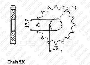 Kit chaine Ktm Sting/Duke 125