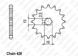 Kit chaine Suzuki Ds 80