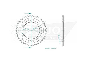 Kit chaine Triumph Bobber 1200