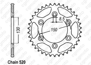 Kit chaine Yamaha Yz 125