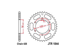 Kit chaine Yamaha Yz-f 125 R