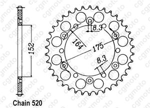 Kit chaine Yamaha Wr-f 400