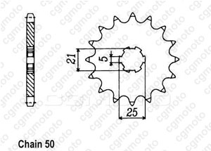 Kit chaine Yamaha Xs 400 Se