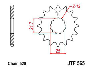 Kit chaine Yamaha Wr-f 450