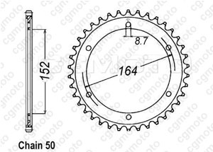 Kit chaine Yamaha Sr 500