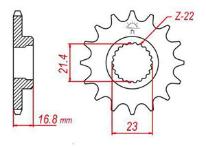 Kit chaine Yamaha Xj 600 N