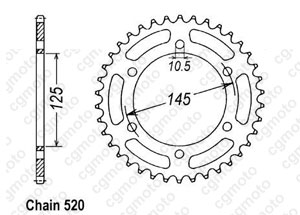 Kit chaine Yamaha Xj 600 Diversion