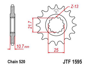 Kit chaine Yamaha XJ-6