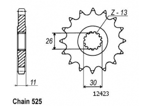 Kit chaine Yamaha MT-07