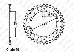 Kit chaine Yamaha Fzx 750 Fazer