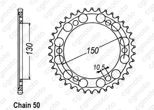 Kit chaine Yamaha Fzr 750 R