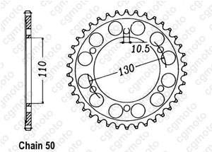 Kit chaine Yamaha Yzf 750 R7