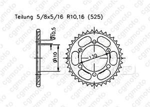 Kit chaine Yamaha Mt-09