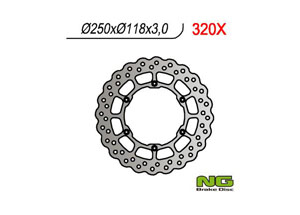 Disque de frein petale avant fixe pour YZ125, 250, 400F, 426F