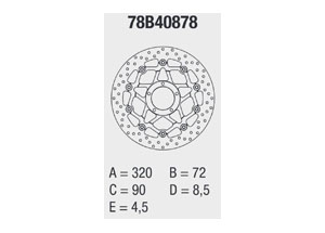 Disque de frein avant Brembo Serie ORO rond flottant Ducati MULTISTRADA 1200