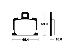 Plaquettes de frein TECNIUM MA47 Organique