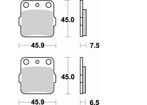 PLAQUETTES de FREIN BRAKING 686CM46