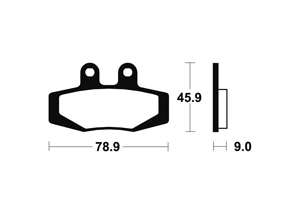 Plaquettes de frein TECNIUM MA121 Organique