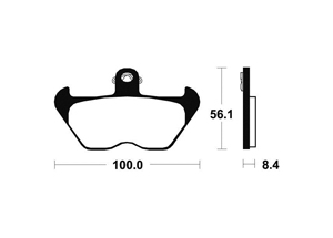 Plaquettes de frein TECNIUM MF203 Métal fritté