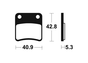 Plaquettes de frein TECNIUM MA379 Organique