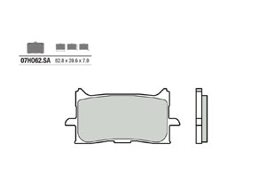 Plaquette de frein BREMBO type 07HO62 SA métal fritté Honda Africa Twin CRF1000L
