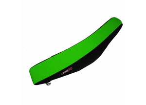 Housse de selle KAWASAKI KXF 250 06-08 KXF 450 06-08 TOP GREEN- SIDE BLACK (M211-2GB)