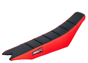 Housse de selle BETA RR-RS 2006-2009 TOP BLACK- SIDE RED-STRIPES BLACK (M910-3BRB)