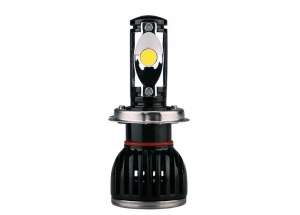 Ampoule H4 LED + Ballast Code et Code/Phare 16W - 2200 Lumens