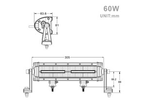 Projecteur LED 60W